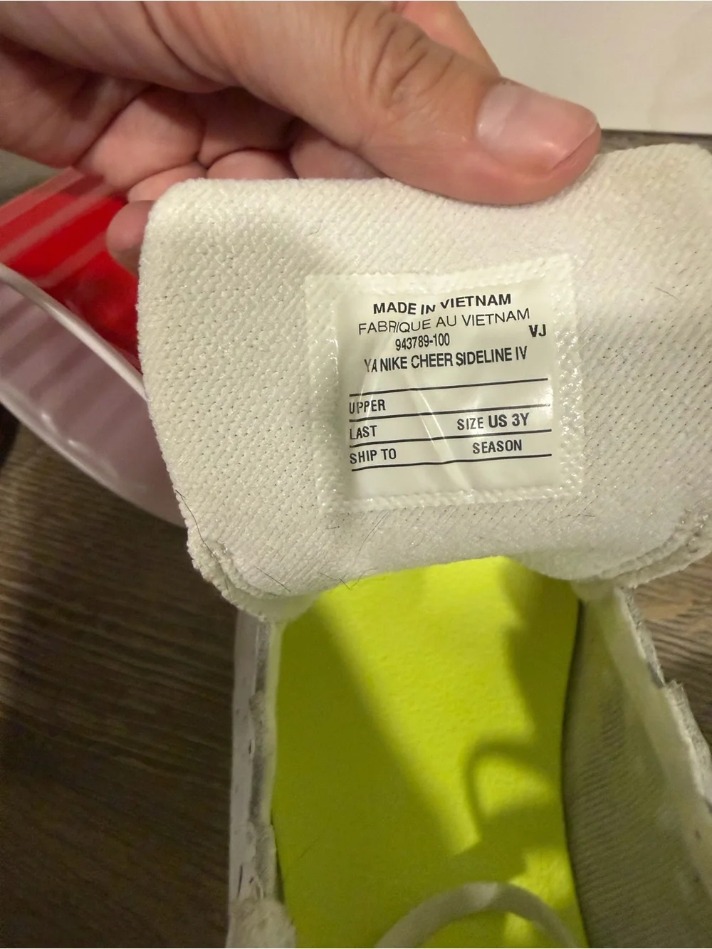 Girls Nike cheer sneakers